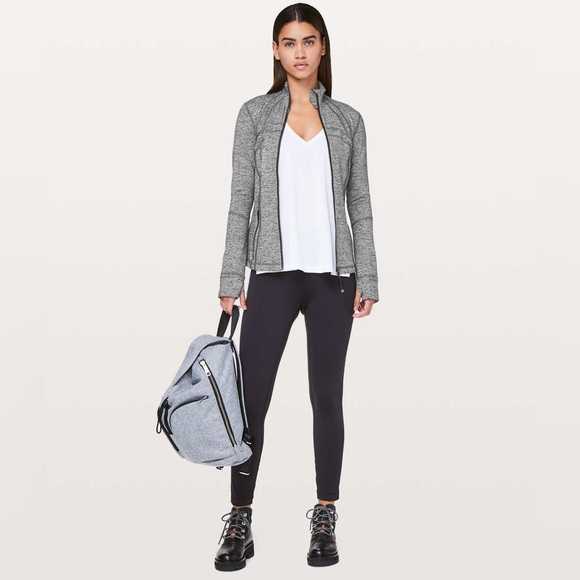 Lululemon Define Jacket Heathered Black, Size 6 Excellent Condition - Picture 2 of 7